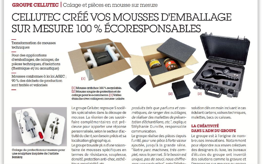 Article sur nos mousses d’emballage écoresponsables